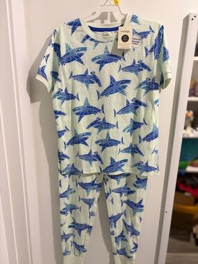 George Light Green and Blue Shark Pajama Set size XL/L